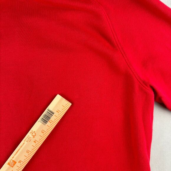 American Apparel Hoodie Mens M Bright Red California Fleece Full Zip Sweatshirt - Picture 6 of 10